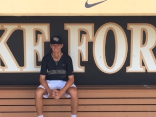 Hunter Furtado, Senior, commits to playing baseball for Wake Forest in North Carolina.