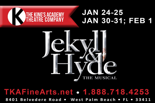 Jekyll and Hyde takes place on TKA's stage on January 24 through February 1, 2020.