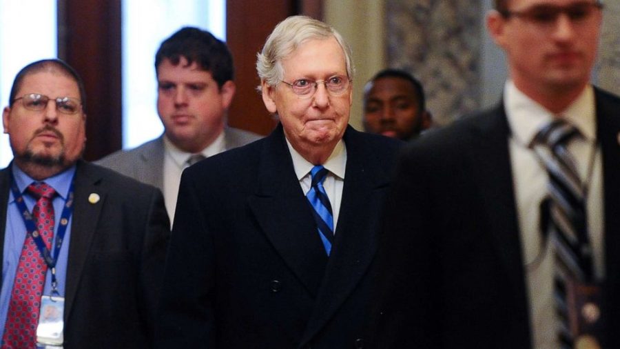 Senate+Majority+Leader+Mitch+McConnell+arrives+at+the+U.S.+Capitol+for+the+Senate+impeachment+trial+of+President+Donald+Trump+in+Washington%2C+Jan.+30%2C+2020.+Mary+F.+Calvert.+%28Photo+Credit%3Aimpeachment-01-mcconnell-arrival-rtr-jc-200130_hpMain_16x9_992%29