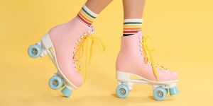 Pink roller-skates mirroring the roller-skates Hannah got for Christmas 
Photo credit (Business insider) 