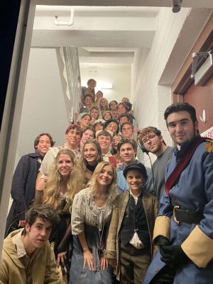 Les Miserables cast b on closing night. 