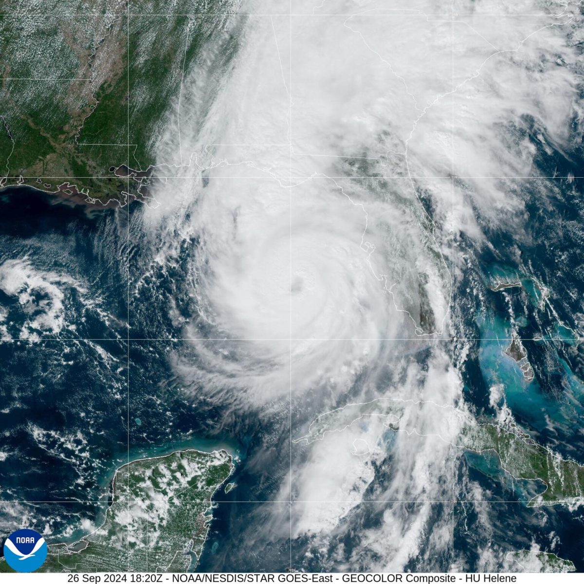 Photo: Hurricane Helene approaching Florida, Sept. 26, 2024. Credit: NOAA